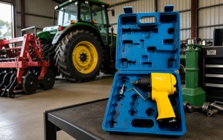 Aplicação de chaves de impacto pneumáticas em manutenção pesada e agrícola