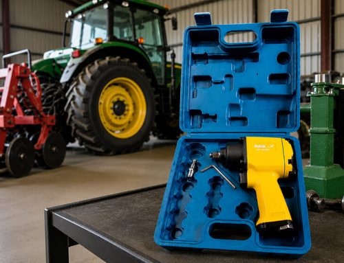 Aplicação de chaves de impacto pneumáticas em manutenção pesada e agrícola