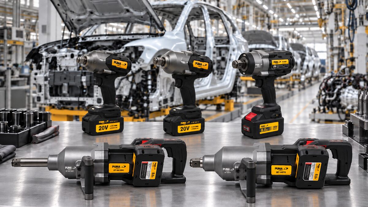 Ferramentas a bateria para indústria: mobilidade e torque na manutenção pesada